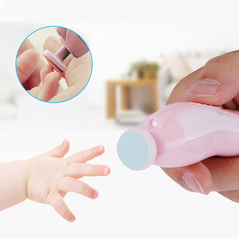 Trimmer 6 Tyenaza Baby Nail Electric, Baby Nail Clippers Nail File Kit with Grinding Pads, Trim Polish Grooming