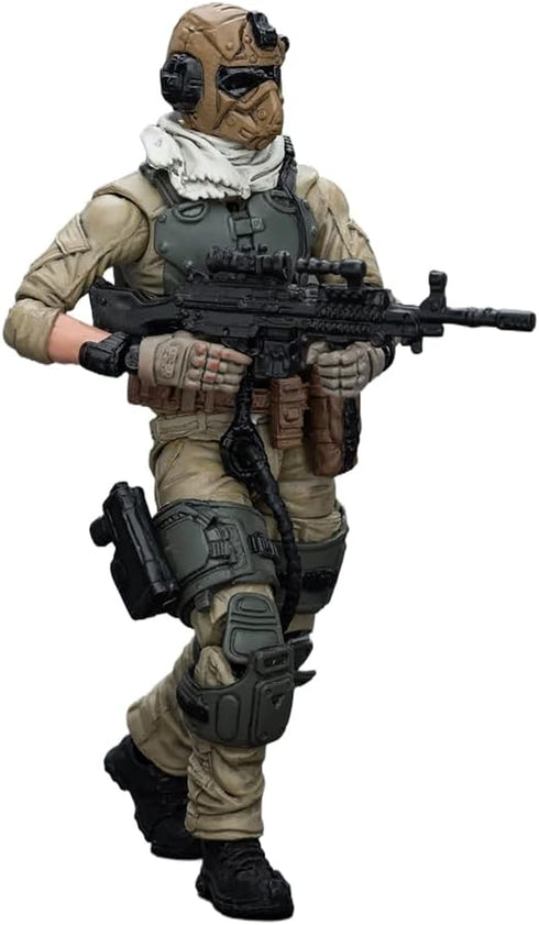 JOYTOY 1/18 Action Figures U.S.Army Delta Assault Squad Machine Gunner Collection Models Christmas Birthday Gifts