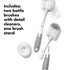 2-Pack OXO Tot Bottle Brush with Nipple Cleaner and Stand Gray