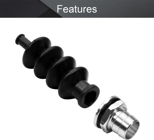 L50mm 2 Sets Fielect Waterproof Push Rod Rubber Seals, with Aluminum Mount, for RC Boat