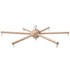 DIY Baby Mobile Kit, Hanging Frame Hanger for Crib, Decorative Natural Wooden