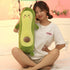 MMTTAO Long Avocado Stuffed Animal, 22 Inch Plushies Squishy Snuggle Toy, Kawaii Food Shaped Hugging Pillow for Kids