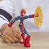 6-Inch Avengers Marvel Bend and Flex Action Figure Toy, Flexible Captain Marvel Figure with Blast Accessory for Kids