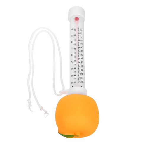 Totority Floating Pool Thermometer Orange with Water Temperature Gauge for Indoor Outdoor