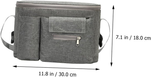 BESPORTBLE Multifunctional Nursery Bag Diaper Storage Pouch Hanging Bottle Organizer for Stroller for Travel Daycare