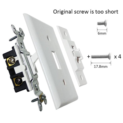 Light Switch Guard, ILIVABLE Optional Wall Plate Cover Protects Your Lights or Circuits from Being Accidentally Turned
