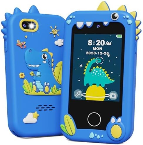 KOKODI Kids Smart Phone Toys, Birthday Gifts Idea Dinosaur Toys for 3