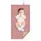 Wipeable Changing Pad for Baby, Dusty Pink Diaper Changing Mat for Baby