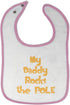 Toddler & Baby Bibs Burp Cloths My Daddy Rocks The Pole Lineman