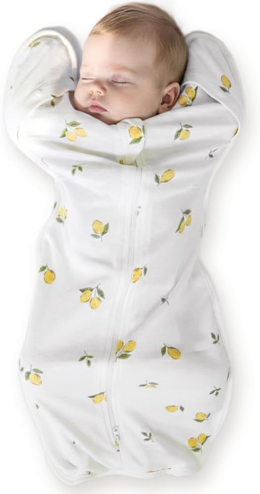 Coperta Newborn Swaddle Sack, IHDI Certified, Calms Startle Reflex, 100% Cotton Wearable Blanket,
