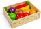Bigjigs Toys Wooden Fruit Crate - Play Food and Role Play Toys