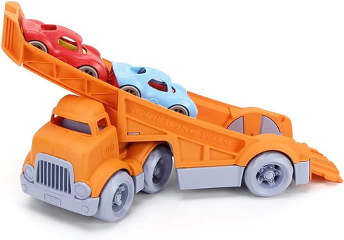 Green Toys Racing Truck with 2 Racers - Eco-Friendly Toy Vehicle for Kids
