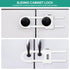 HonesaLoc 4 Packs U-Shaped Sliding Cabinet Locks, Adjustable Child Safety Lock for Kitchen Doors and Home Drawers,