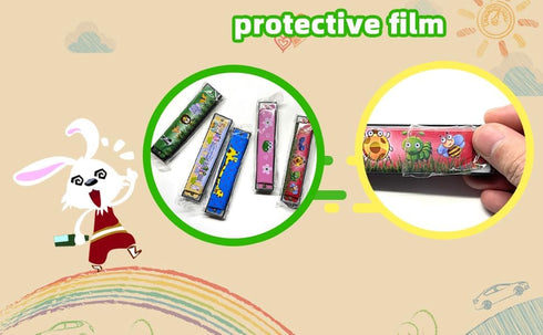 15Pcs Harmonica for Kids - 16 Holes Musical Instrument, Cartoon Double Row Harmonica Bulk Toy for Party Favors