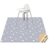 WOMUMON Splat Mat for Under High Chair/Arts/Crafts, Washable Baby Spill Mat Waterproof Anti-Slip