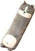MUPI Long Plush Cute Body Pillow - 33 Inch Husky Animal Shaped Cuddle Pillow for Kids, Gift for Girlfriend