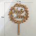 YAMI COCU Mr and Mrs Cake Toppers, Rustic Wood Wedding Party Engagement Decoration
