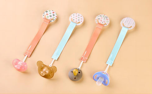 DOT1 Pacifier Clip, Neutral Baby Paci Clip for Boys and Girls, DIY Pacifier Clip Supplies, Suitable for Attaching