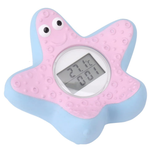 Hamwesh 3 Baby Bath Thermometer, LCD Display Auto On Off Bath Thermometer, Water with Silent Alarm Clock Timing Color