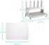 100% countertop PopYum Seattle Gray Space Saving Drying Rack from Recycled Bottles with Clear Frosted Silicone Drying