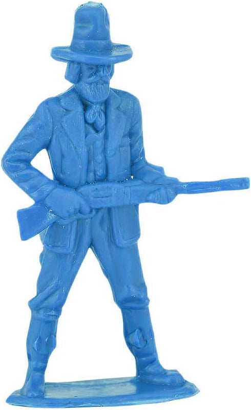 60 PCS Various Pose Cowboy Indian Toy Figures for Kids, Native American Miniature Kit 144 ct 2inch - 3inch (Blue)