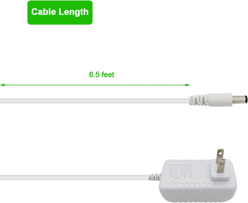 Power Cord Replacement for Ingenuity/Fisher Price Snugapuppy Baby Swing, 6V DC/AC Adapter Charger
