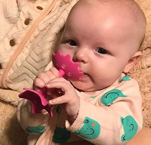 BPA-Free Pink Star Teether - Innobaby Teethin Smart EZ Grip