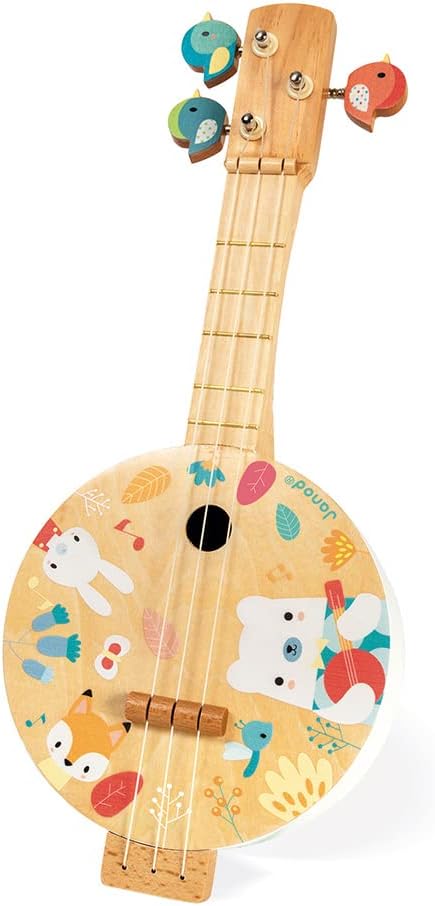 Janod - Pure Banjo Children's Musical Instrument Ages 3+ - Music Education