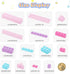 800PCS Building Bricks, Basic Macaron Building Blocks, Creative Building Toys Compatible with All Major Brands, Birthday Presents Gifts for Girls Boys