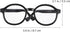 NUOBESTY 2pcs Doll Eyewear, Doll Glasses for 15-20cm Dolls, Mini Costume Supplies (Black Transparent)
