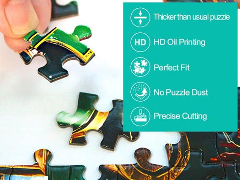 1000 27.5 19.7 inch MINIWAN Piece Puzzles for Adults, Colorful Brown Bear Puzzle for Adults, Hard Challenge Art Jigsaw