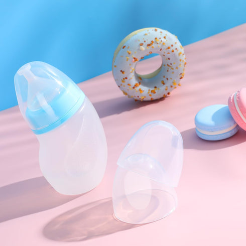 3 Pack 2.44X2.44X2.16In Baby Bottle Caps Replacement Compatible with Pigeon Milk Bottle Lids Leak-Proof Feeding Bottles