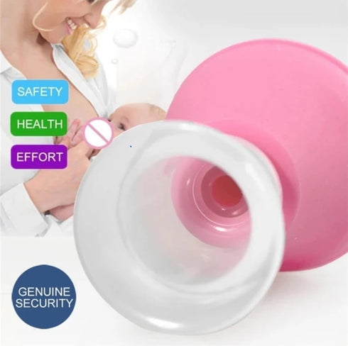 Generic Manual Breast Pump Silicone Milk Collector Compact Design for Home and On The Go Use