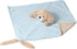 CREVENT Soft Plush Animal Face Security Blankets for Boys and Girls, Great Birthday Baby Shower Gifts (Blue Dog)