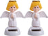 2Pcs Solar Powered Dancing Toys - Angel Solar Dancing Figures for Car Decoration and Dashboard Accessories