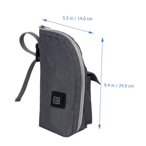 Portable Bottle Warmer Bag Insulated Travel Milk Heater Go Feeding Durable Thermal Design for Temperature Control