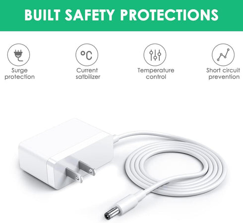 5V Replacement Charger Power Cord for Nova Baby Swing, Motorized Portable Swing Power Adapter