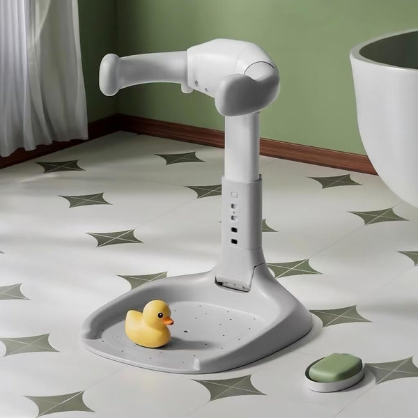 PandaEar Baby Shower Stand | Adjustable Baby Bath Stand with Safety Handle