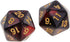 Yiotfandoll 10PCS D20 20mm 20 Polyhedral Dice Acrylic Sided Dice for RPG MTG DND Table Games (Red Blue)