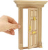 iLAND Dollhouse Door 1:12 Scale - Miniature Door with Handle & Knocker (Neoclassical Mini Door)