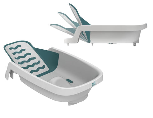 The First Years 4-in-1 Reclining Baby Bathtub Grows-with-Baby Adjustable Bath Seat Multi-Position