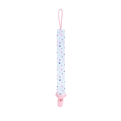(2-Pack) Nuby Pacifinder Baby Pacifier Clip - - Pacifier Holder Clip with Convenient Hook Loop - Flowers and Polka Dots