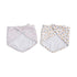 lulujo Soft Cotton Baby Bib, 2 Pack, Vintage Floral/Dragonfly