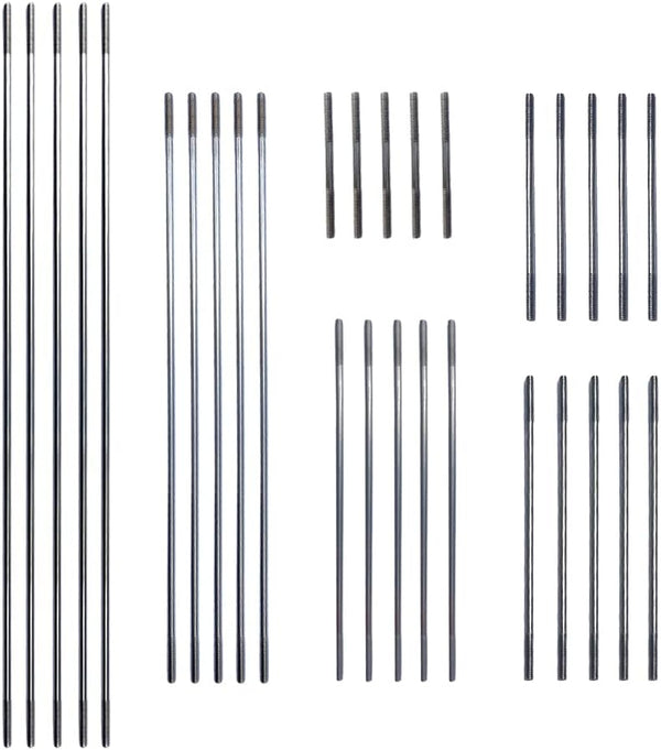 30Pcs M3 Pushrod Connector 304 Stainless Steel Rod Linkage for RC Model