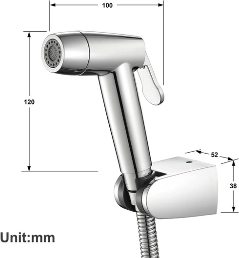 KCHTOWFZ 2 HandheldSprayer ABS Cloth Diaper Sprayer Function Round ShapeSprayer for Toilet and Shower Sprayer for Pet