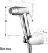 KCHTOWFZ 2 HandheldSprayer ABS Cloth Diaper Sprayer Function Round ShapeSprayer for Toilet and Shower Sprayer for Pet