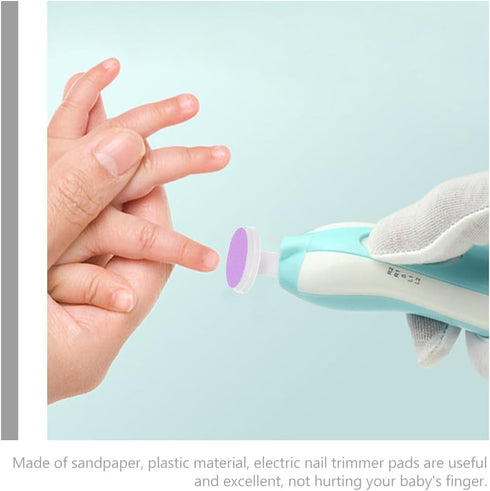 Trimmer Housoutil Pcs Baby Electric Nail File Pads Replacement Grinding Heads for Electric Nail Safe for Newborn Infant