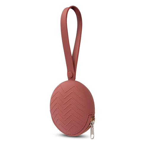 ECOVONA Silicone Pacifier Holder Case | Attaches to Strollers & Diaper Bags | Perfect on The Go Baby Accessory | BPA