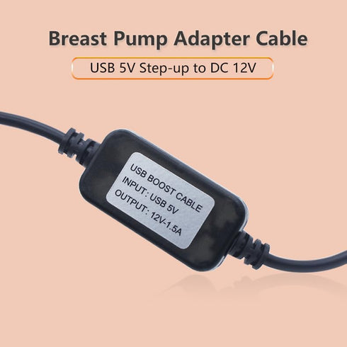 12 Volt USB Car Adapter for Medela Sonata, Ameda Purely Yours 12V, Spectra S1 S2 and Lactina Hygeia EnJoye Breast Pump Replaces Part(Easy to Carry When Travel)