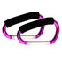 Large Stroller Hooks for Mommy - 2 pcs Carabiner Organizer for Hanging Purses, Diaper Bag, Shopping Bags (Purple)